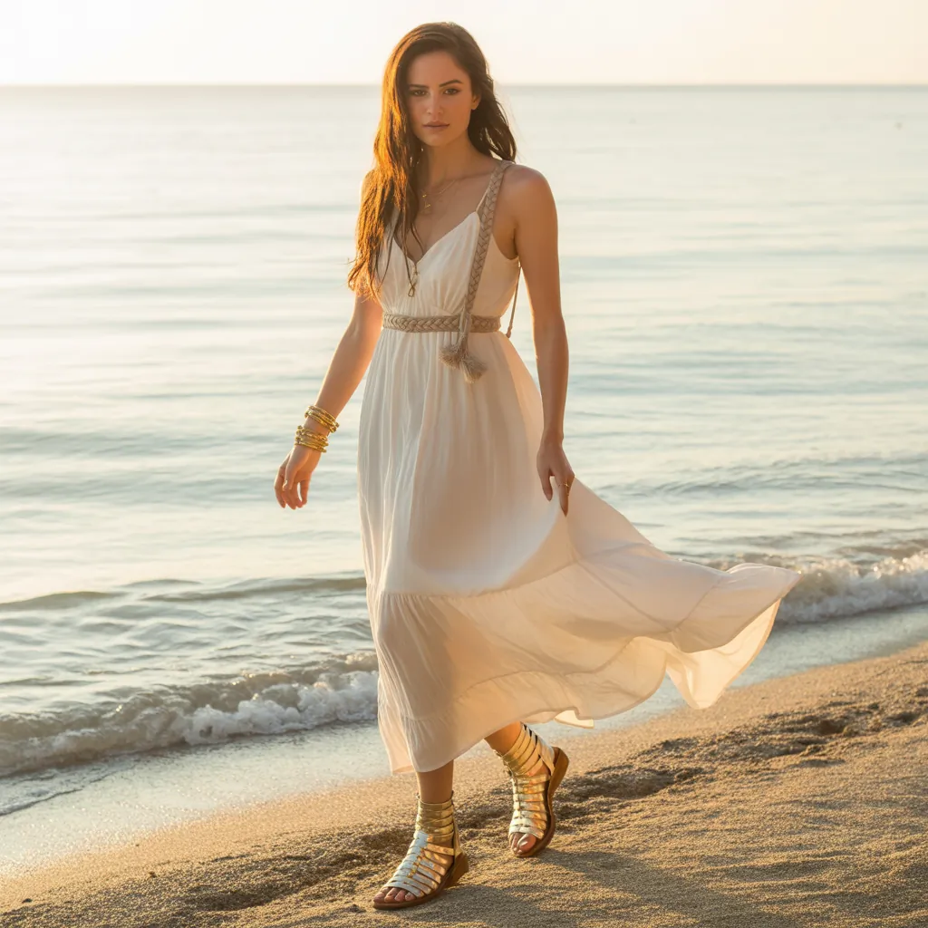 shoes to wear with a maxi dress