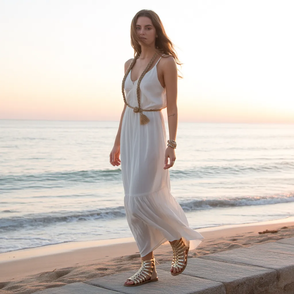 shoes to wear with a maxi dress
