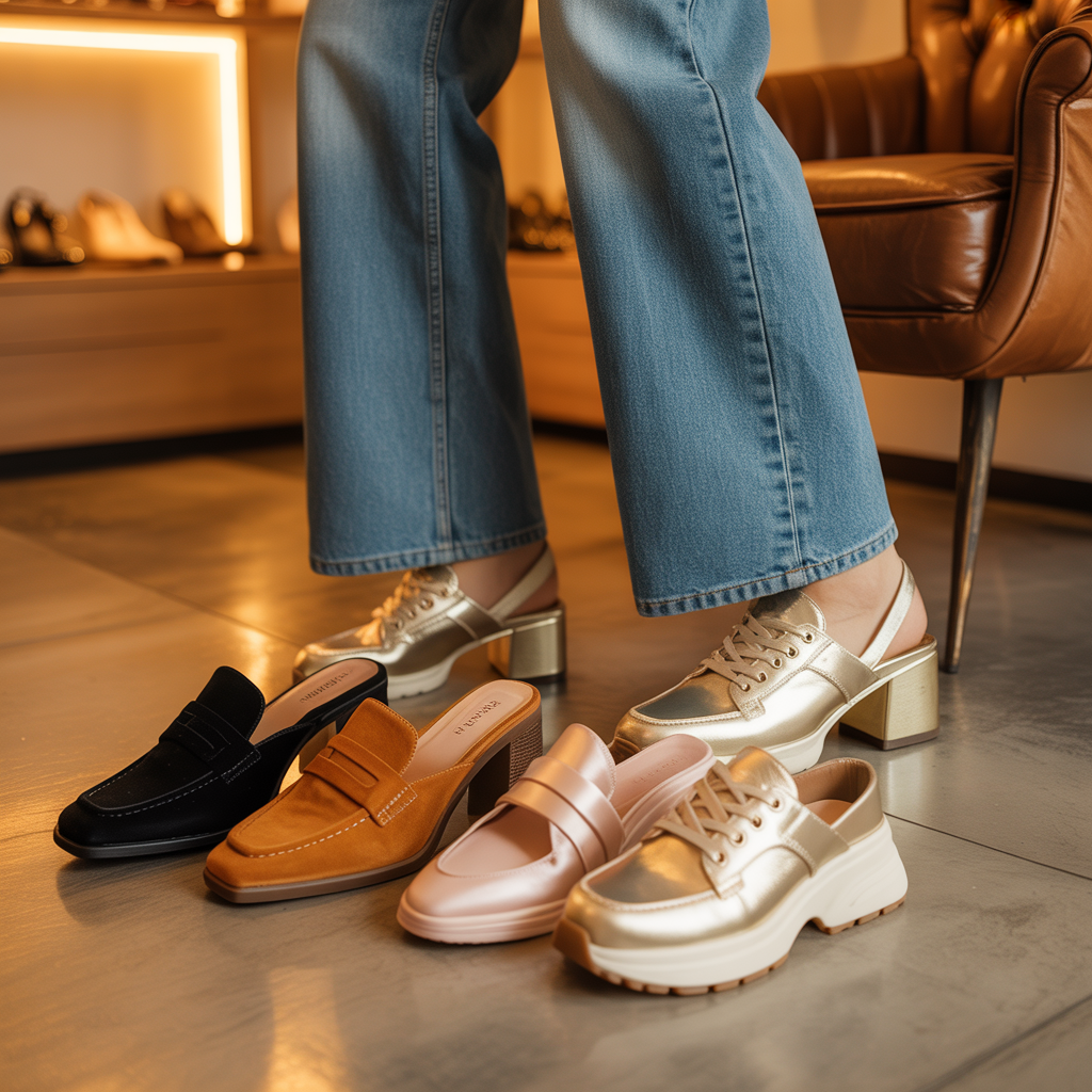 shoes to wear with wide leg jeans