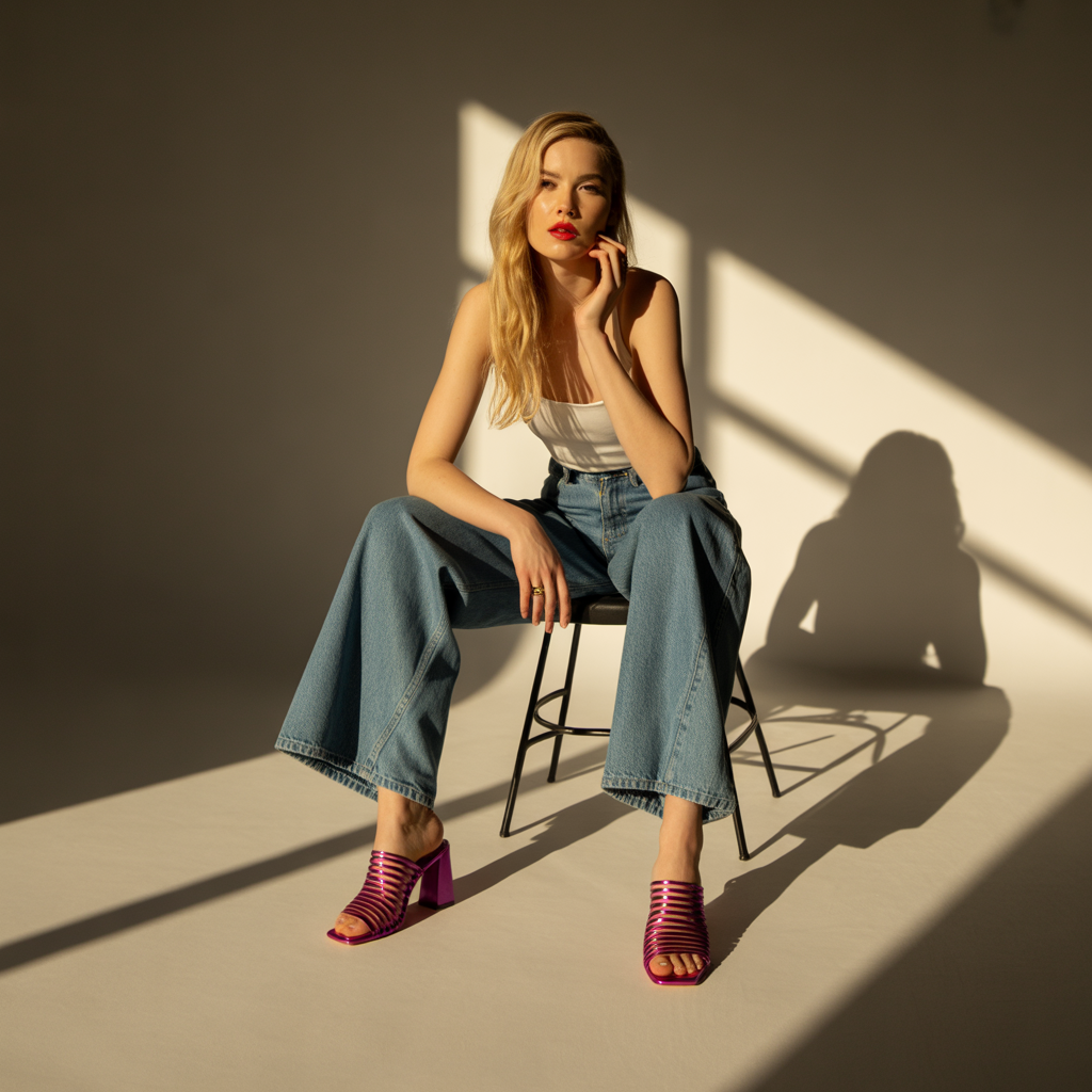 shoes to wear with wide leg jeans