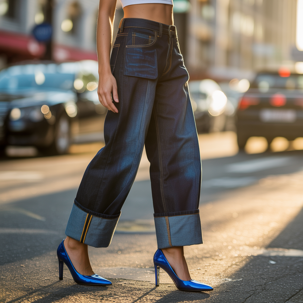 shoes with barrel jeans