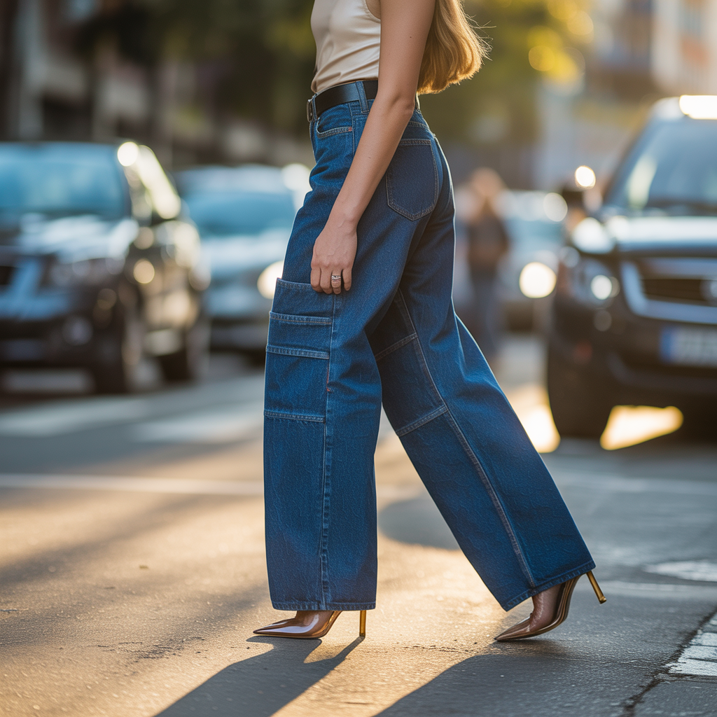 shoes with barrel jeans