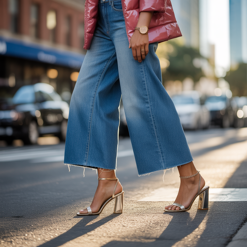 shoes with barrel jeans
