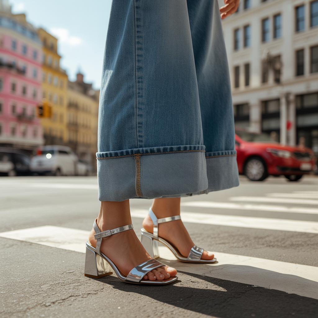 shoes with wide leg jeans