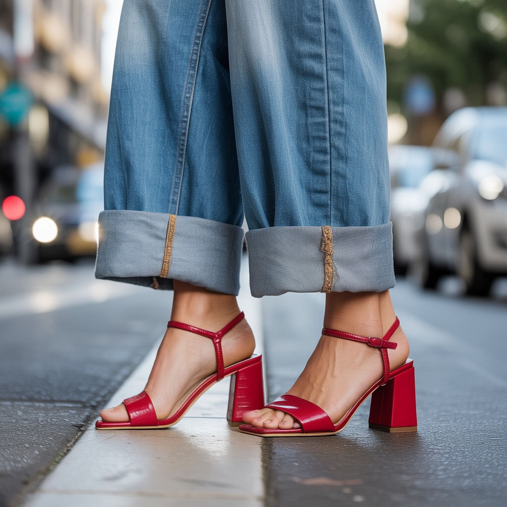 shoes with wide leg jeans