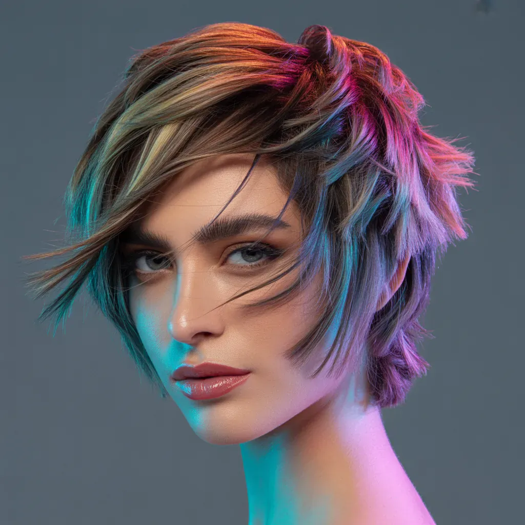 short choppy layered haircuts