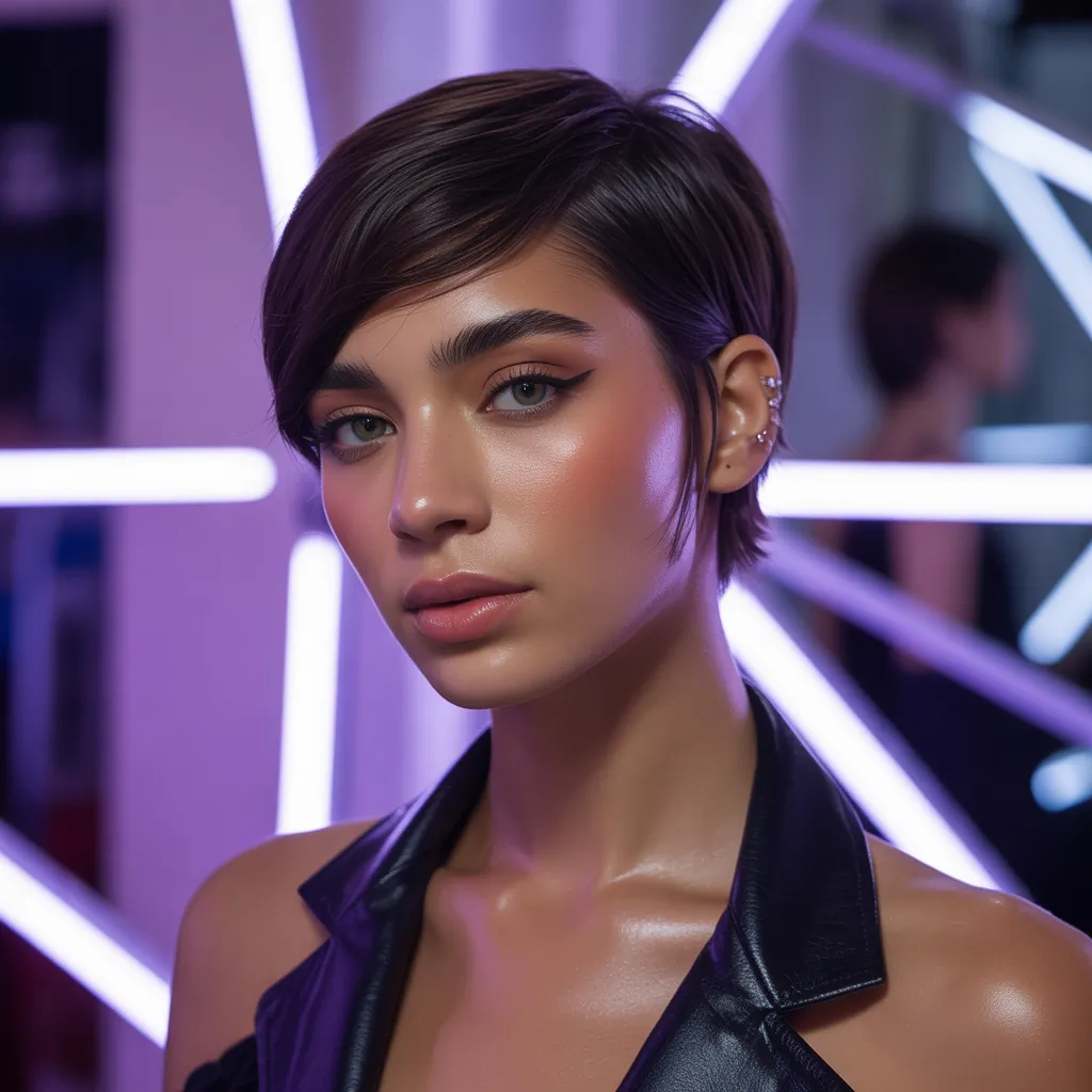 short dark hairstyles