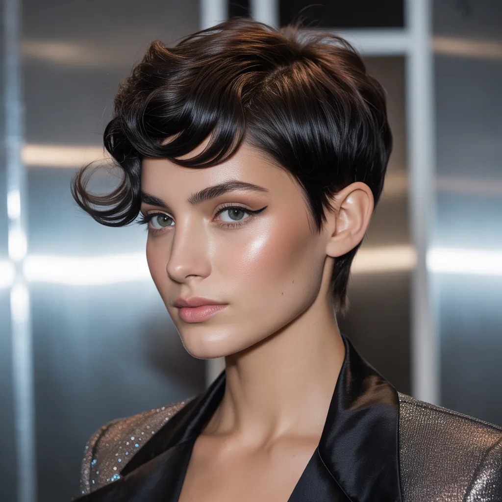 short dark hairstyles