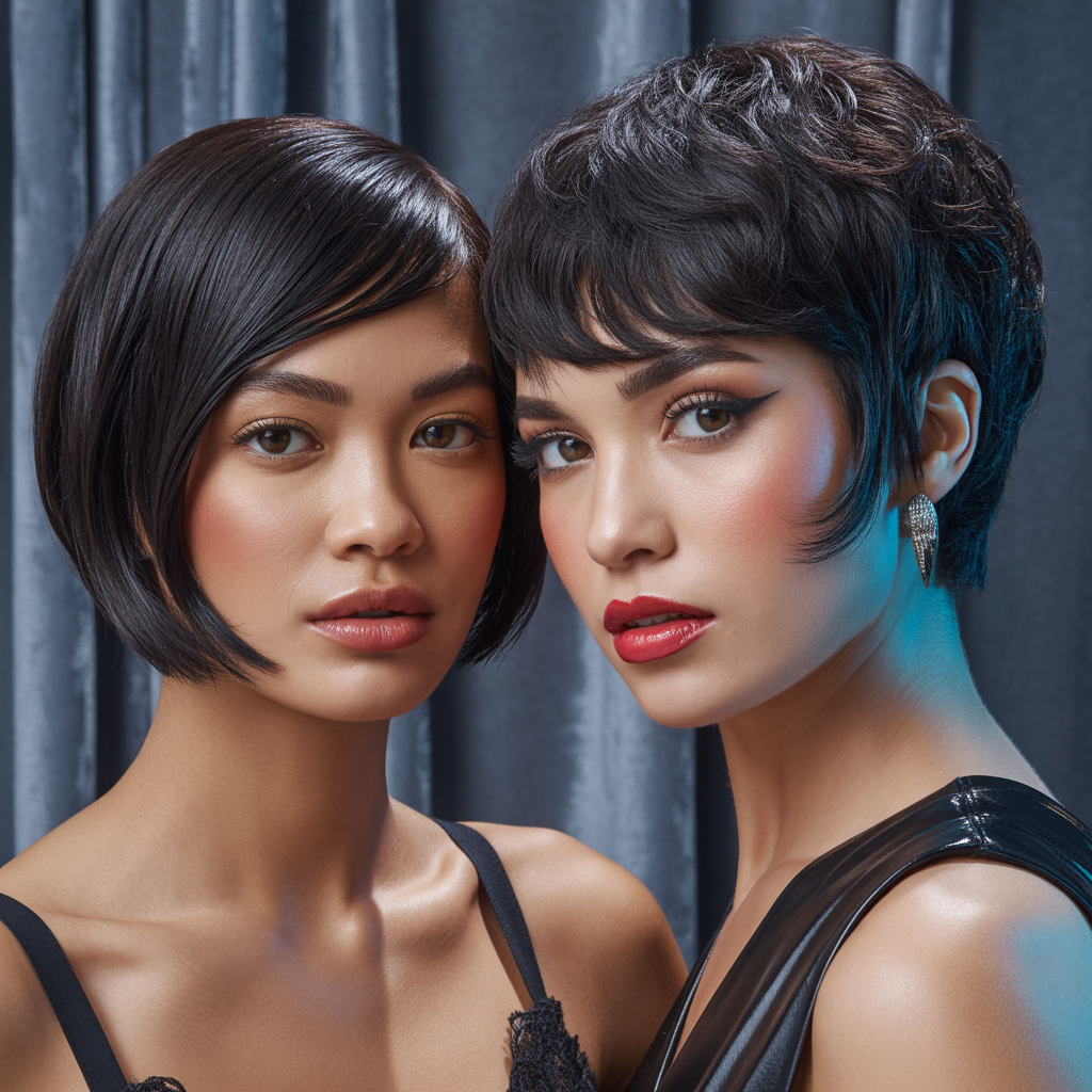 short dark hairstyles