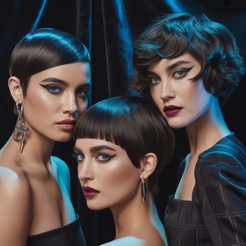 short dark hairstyles