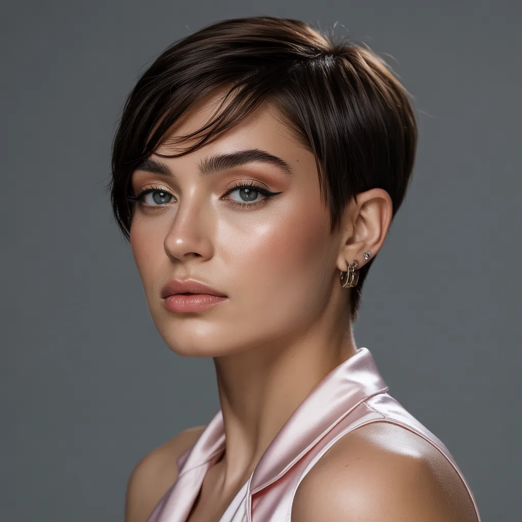 short hairstyle women