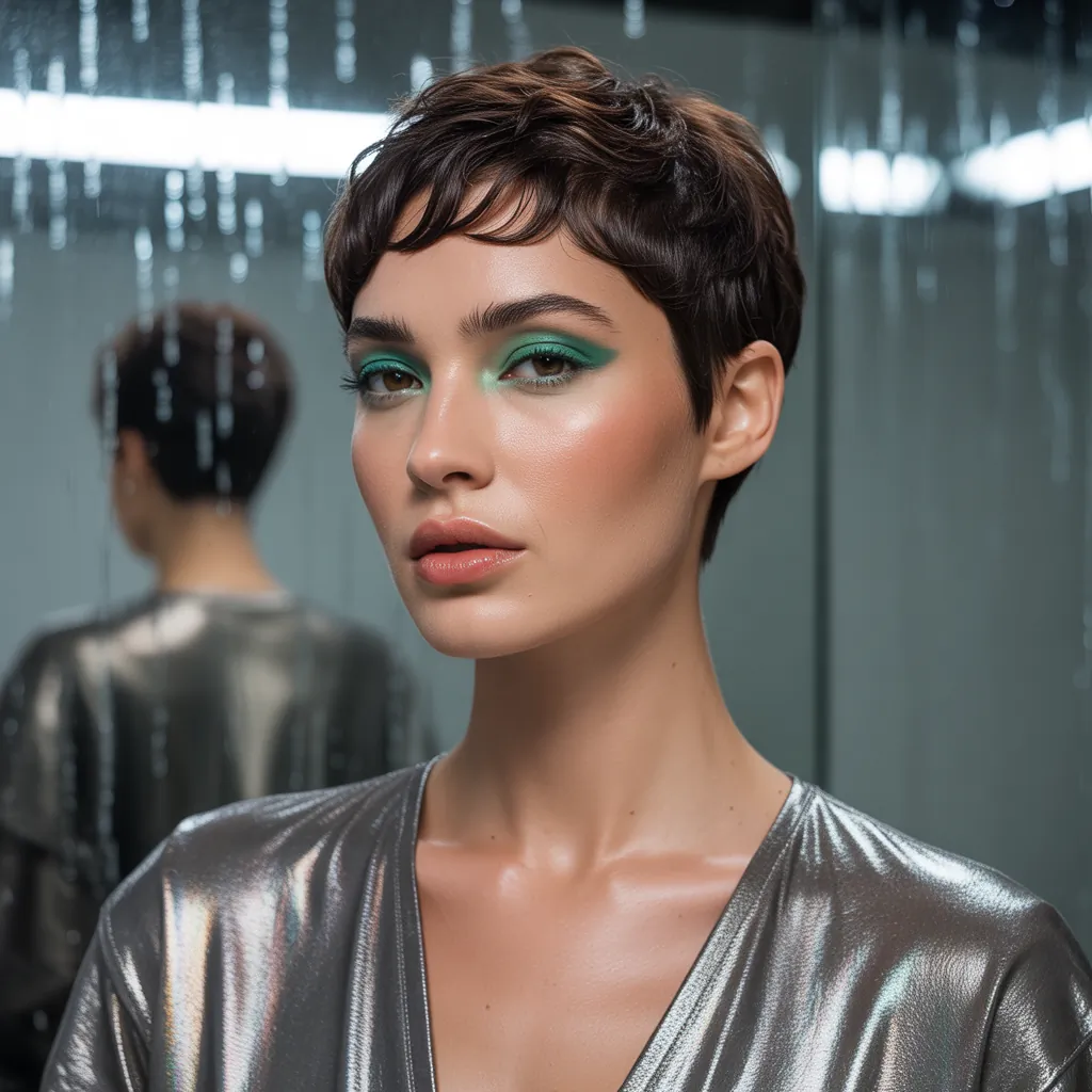 short hairstyle women