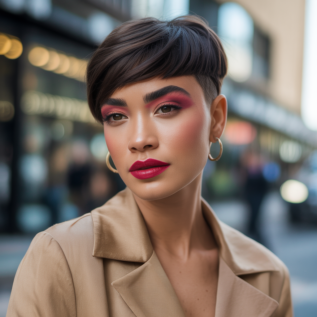 short hairstyle women