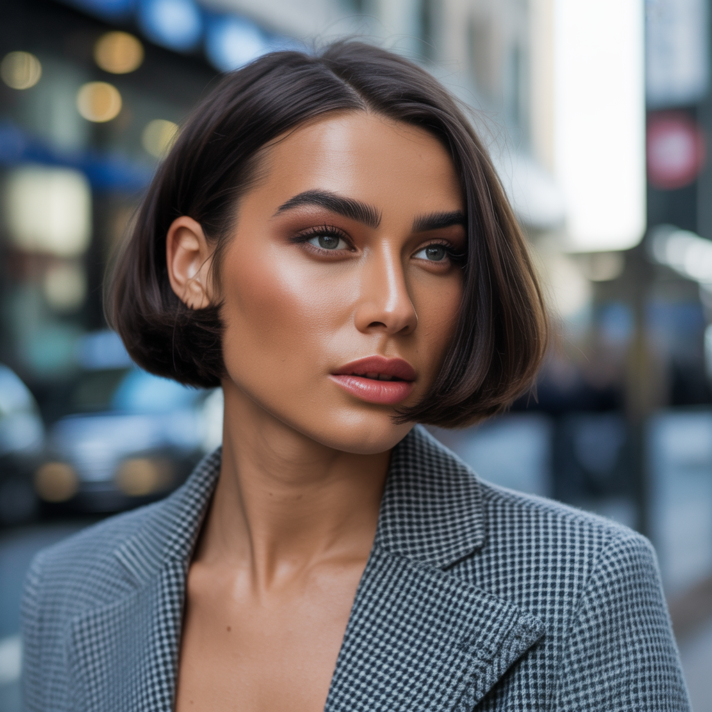 short hairstyle women