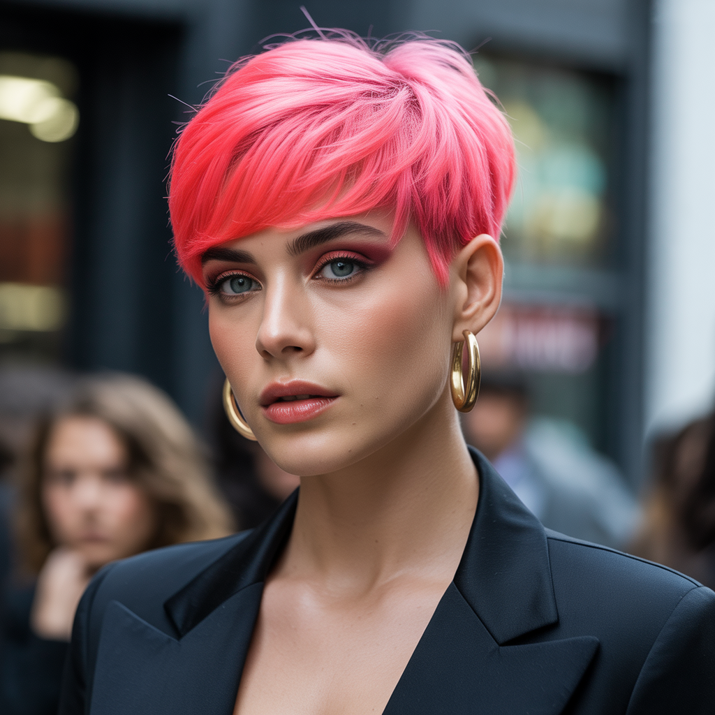short hairstyle women
