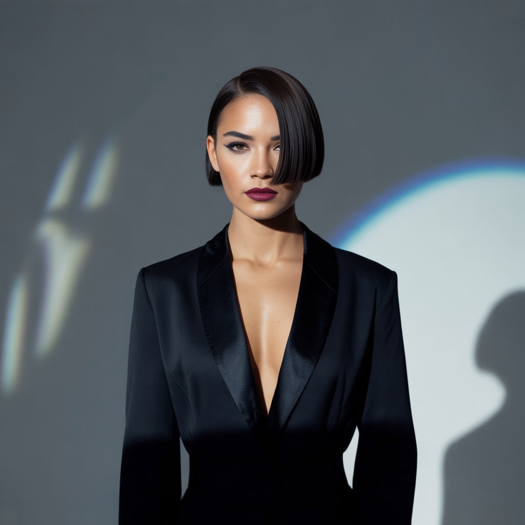 short hairstyle women
