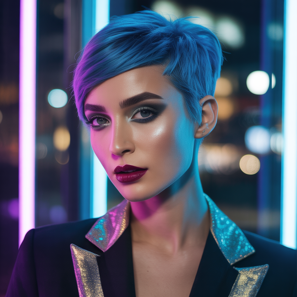 short hairstyle women