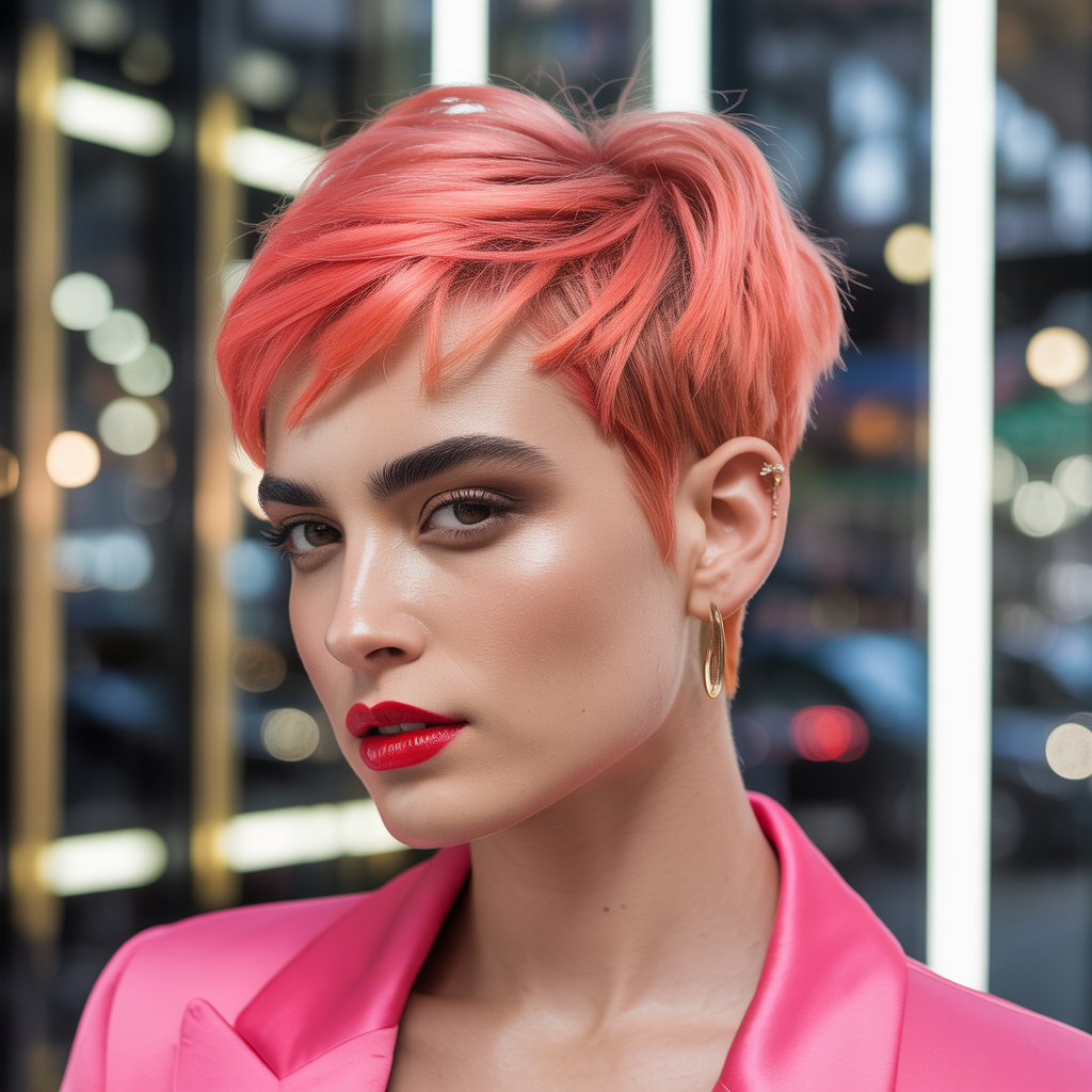 short hairstyle women