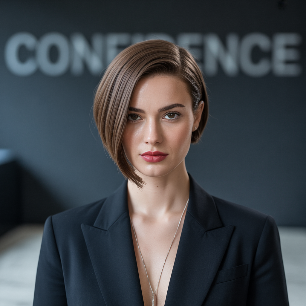 short hairstyle women