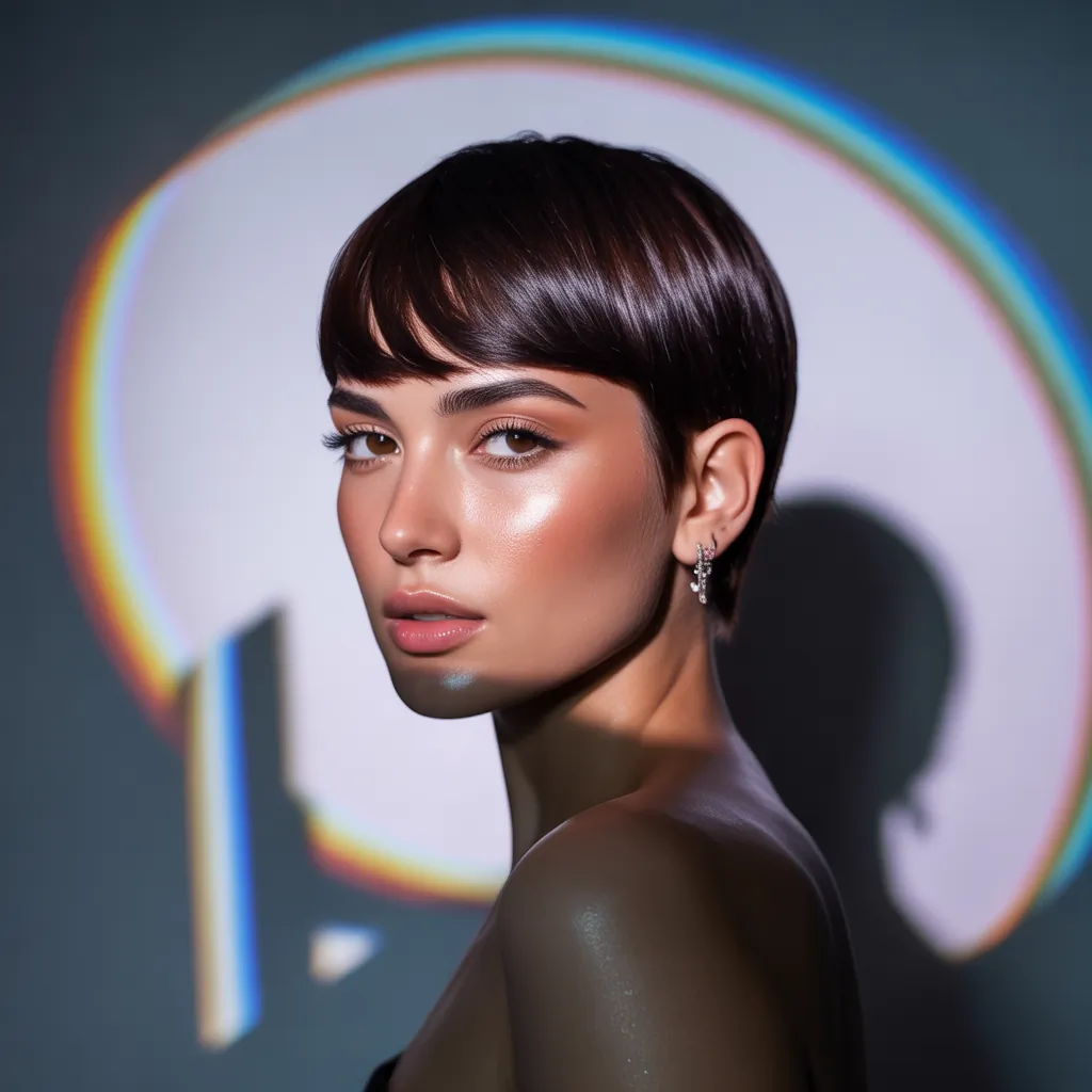 short hairstyle women