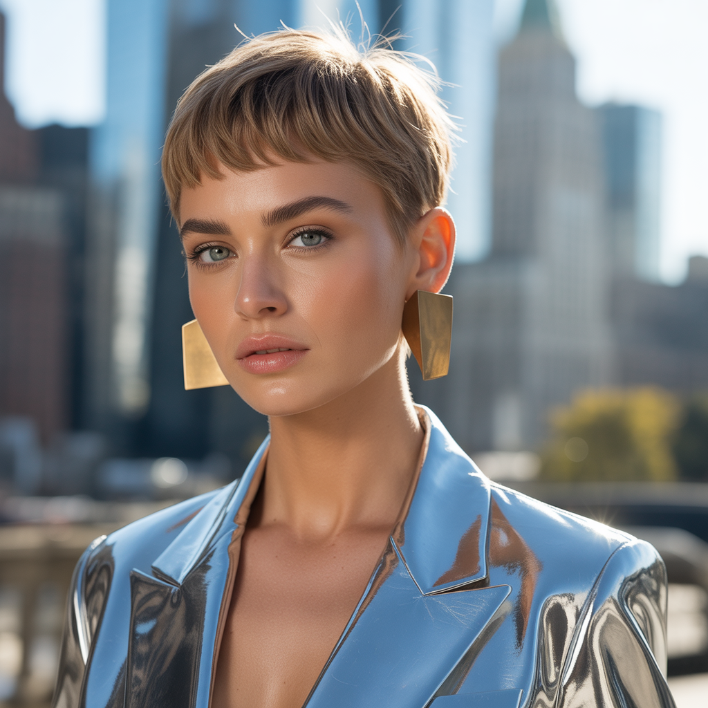 short hairstyle women