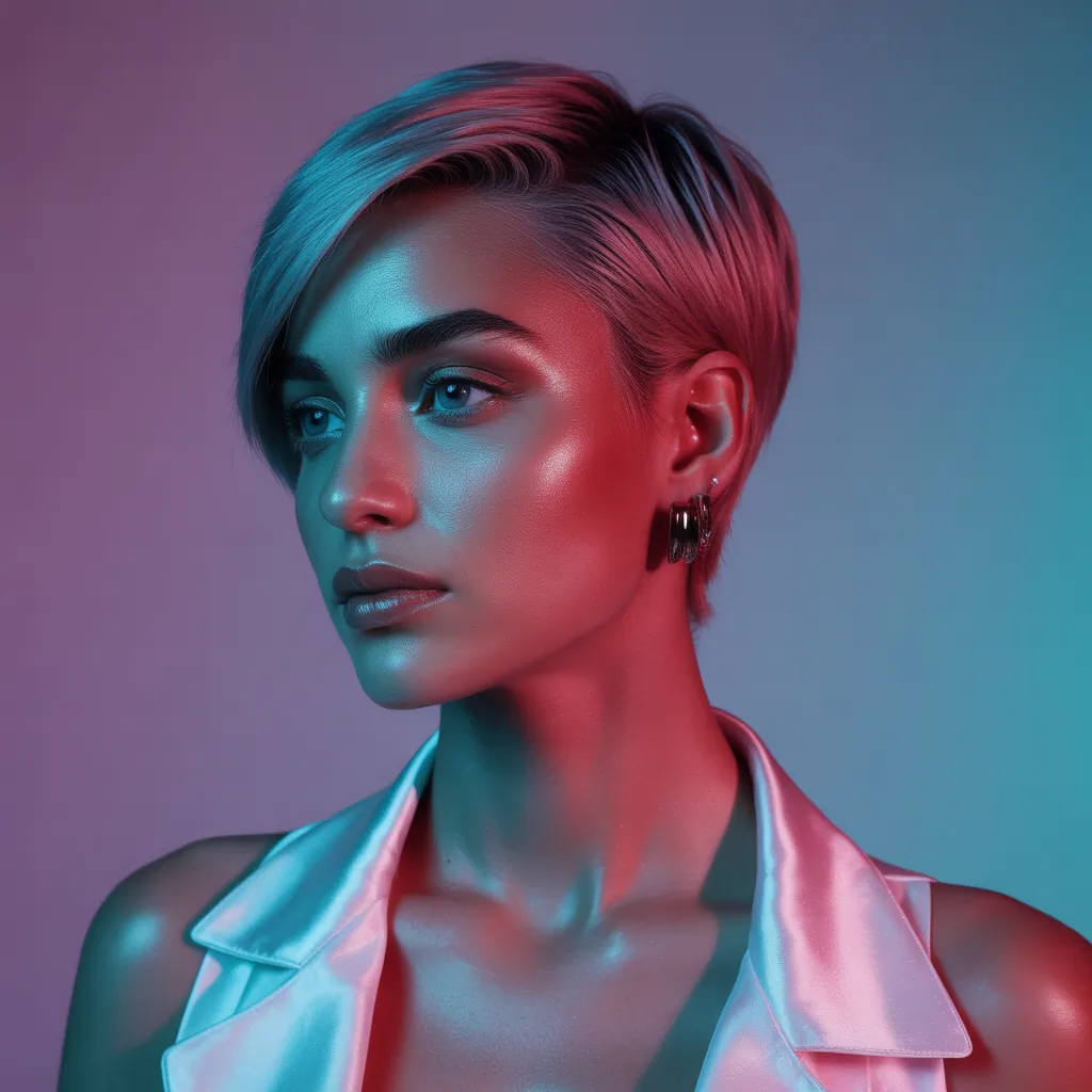 short hairstyle women