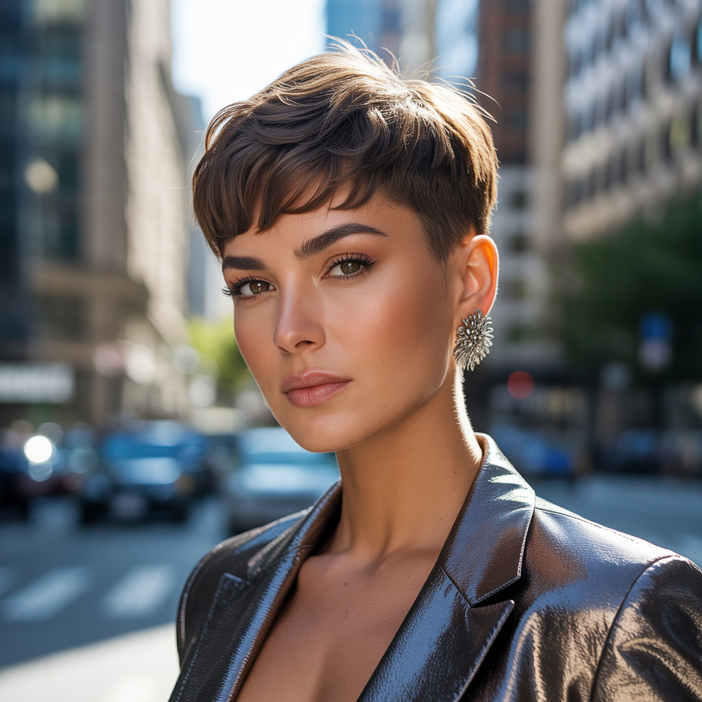 short hairstyle women