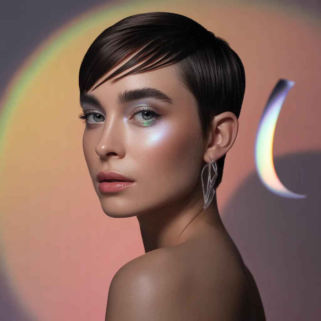 short hairstyle women