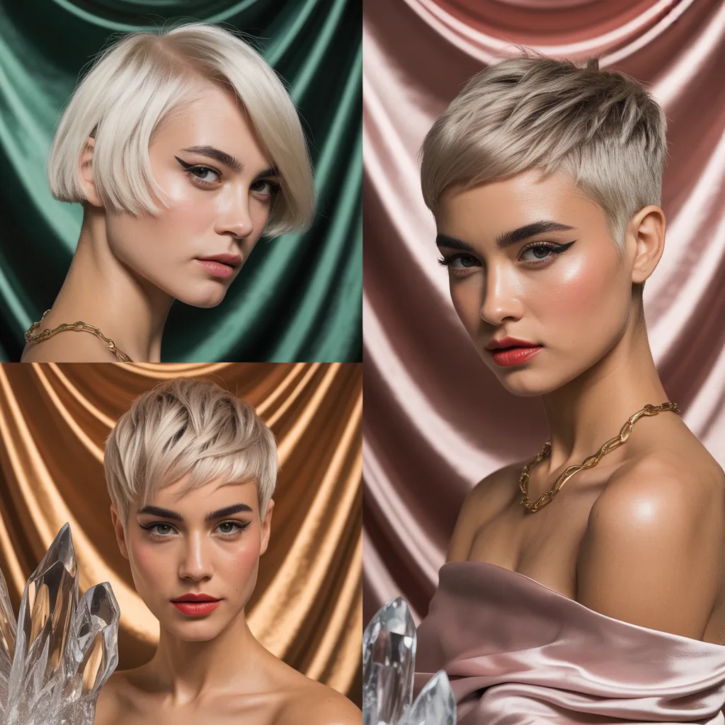 short hairstyle women