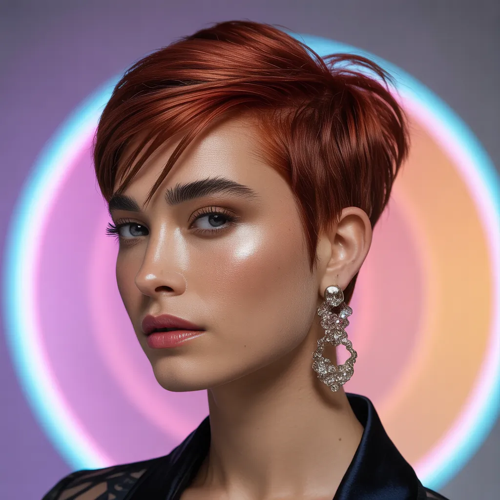 short hairstyle women