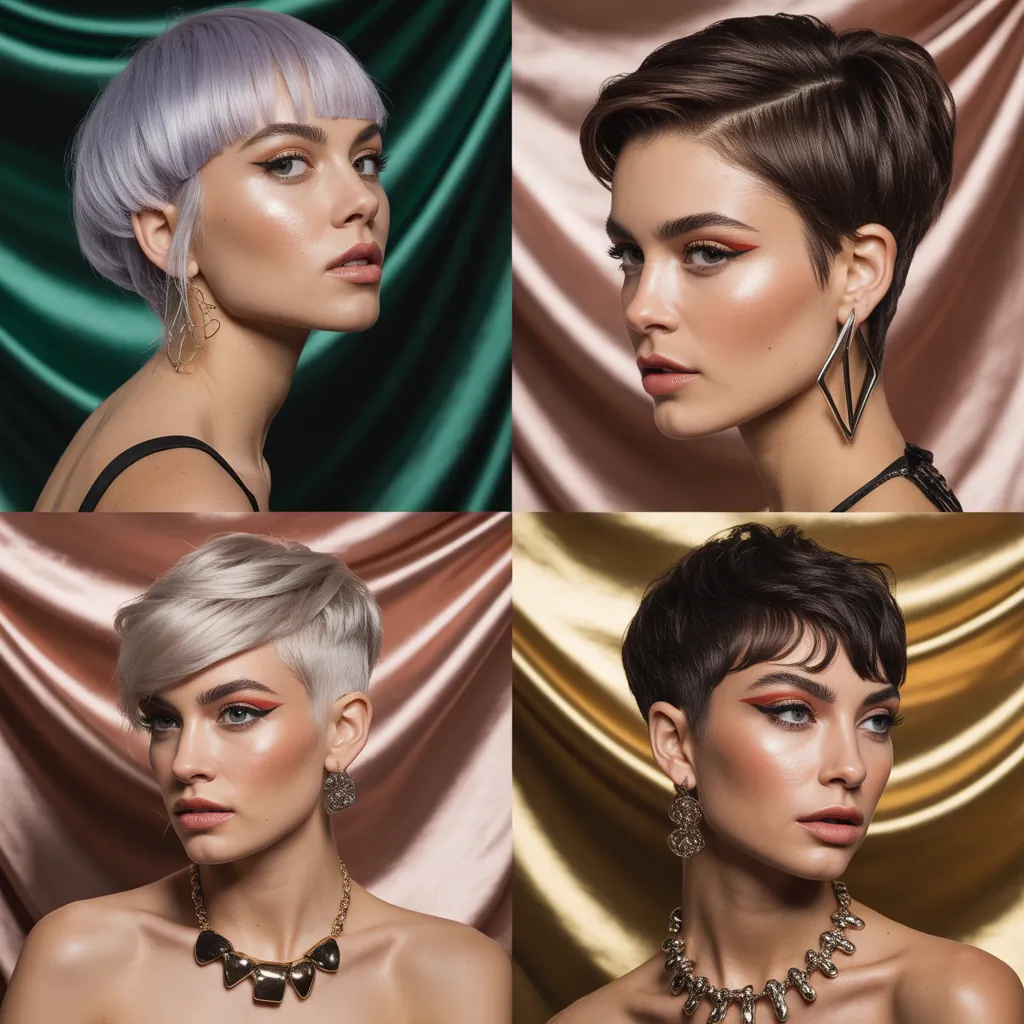 short hairstyle women