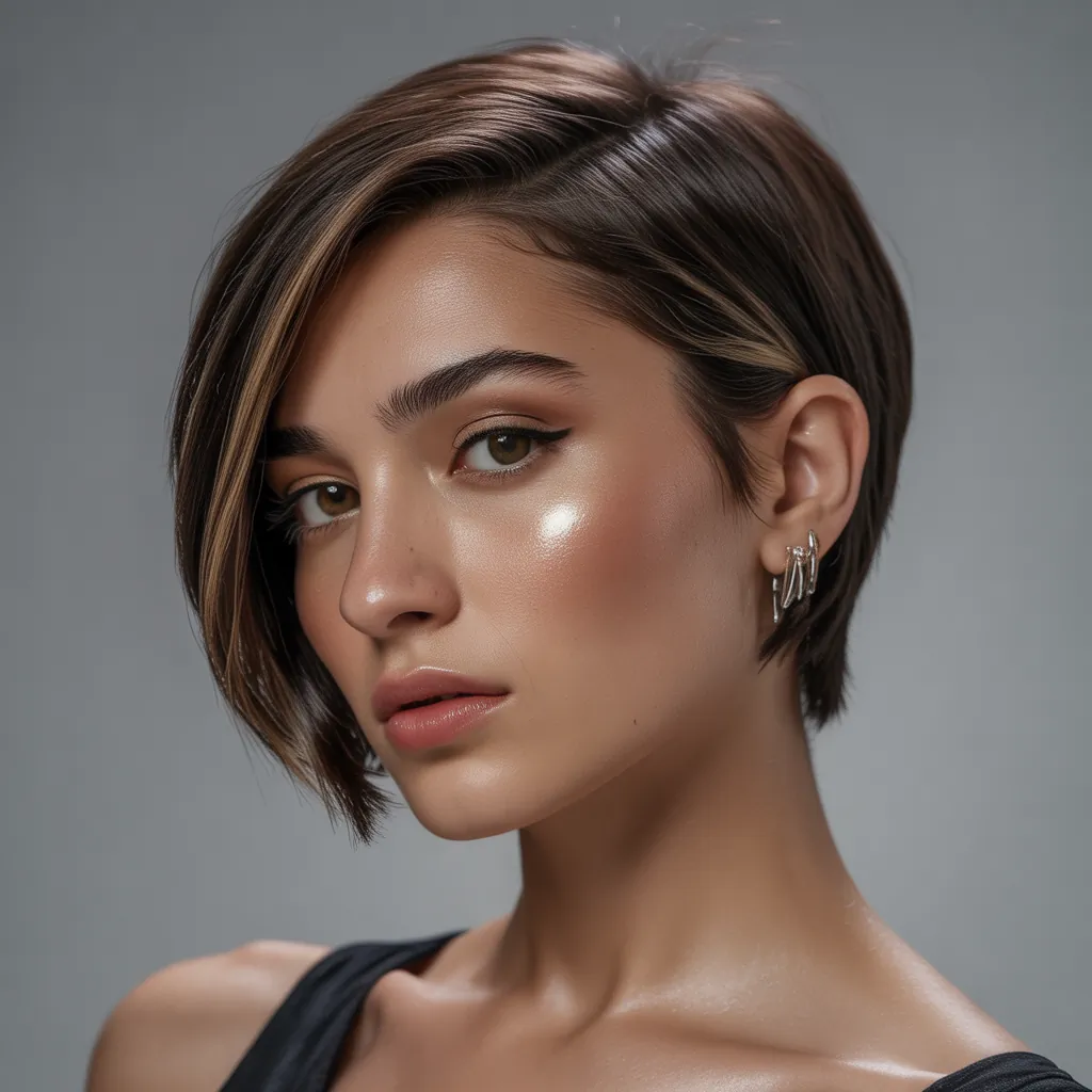 short hairstyle women