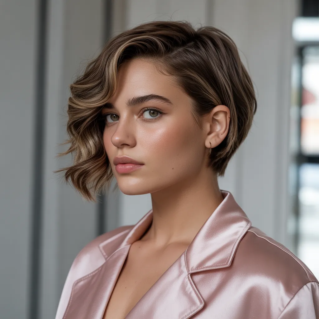 short hairstyles for round faces