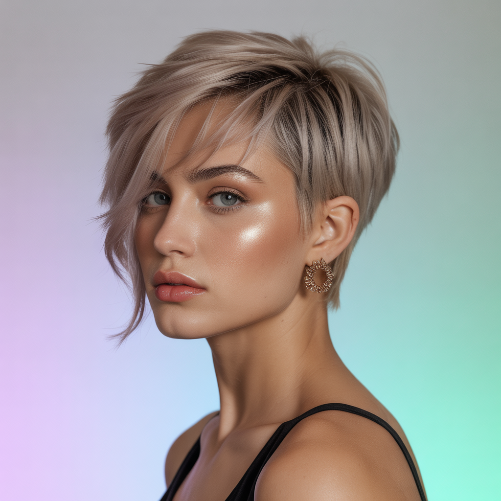 short hairstyles for round faces