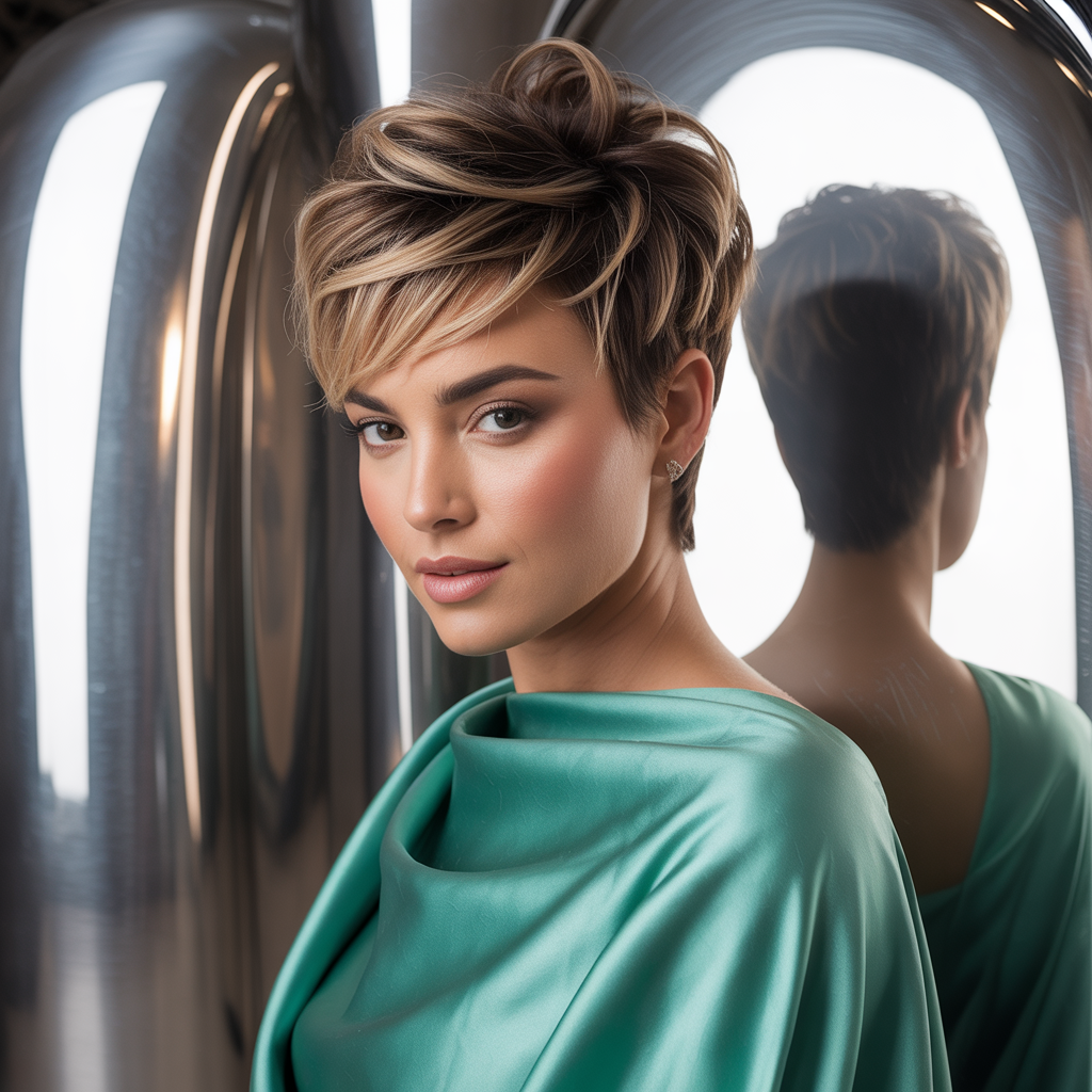 short hairstyles for round faces
