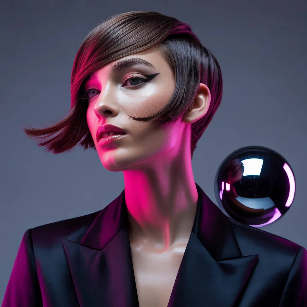 short hairstyles for round faces