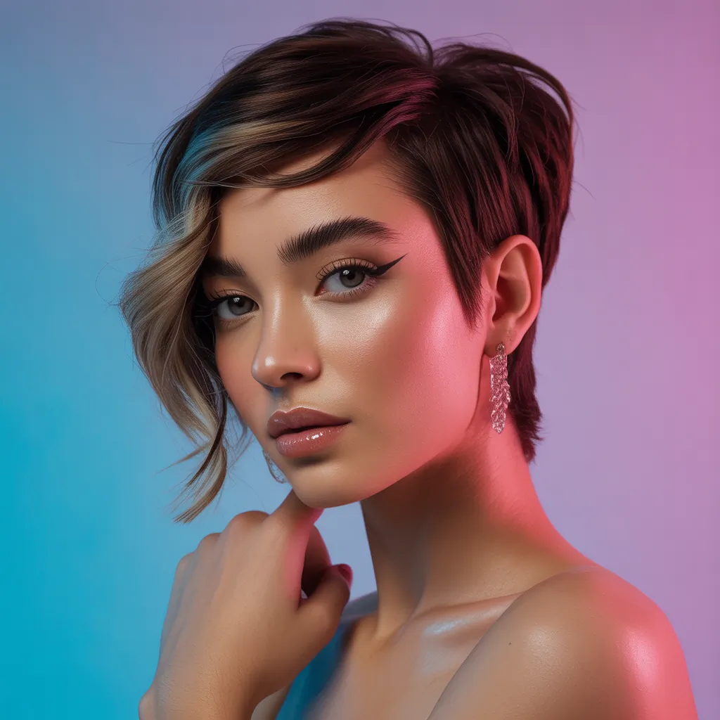 short hairstyles for round faces