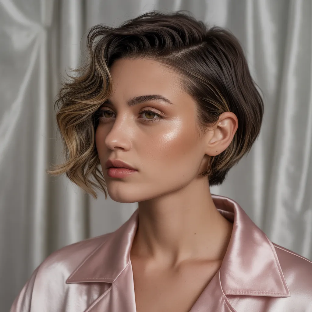 short hairstyles for round faces