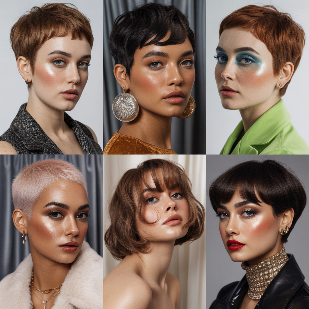 short hairstyles for round faces