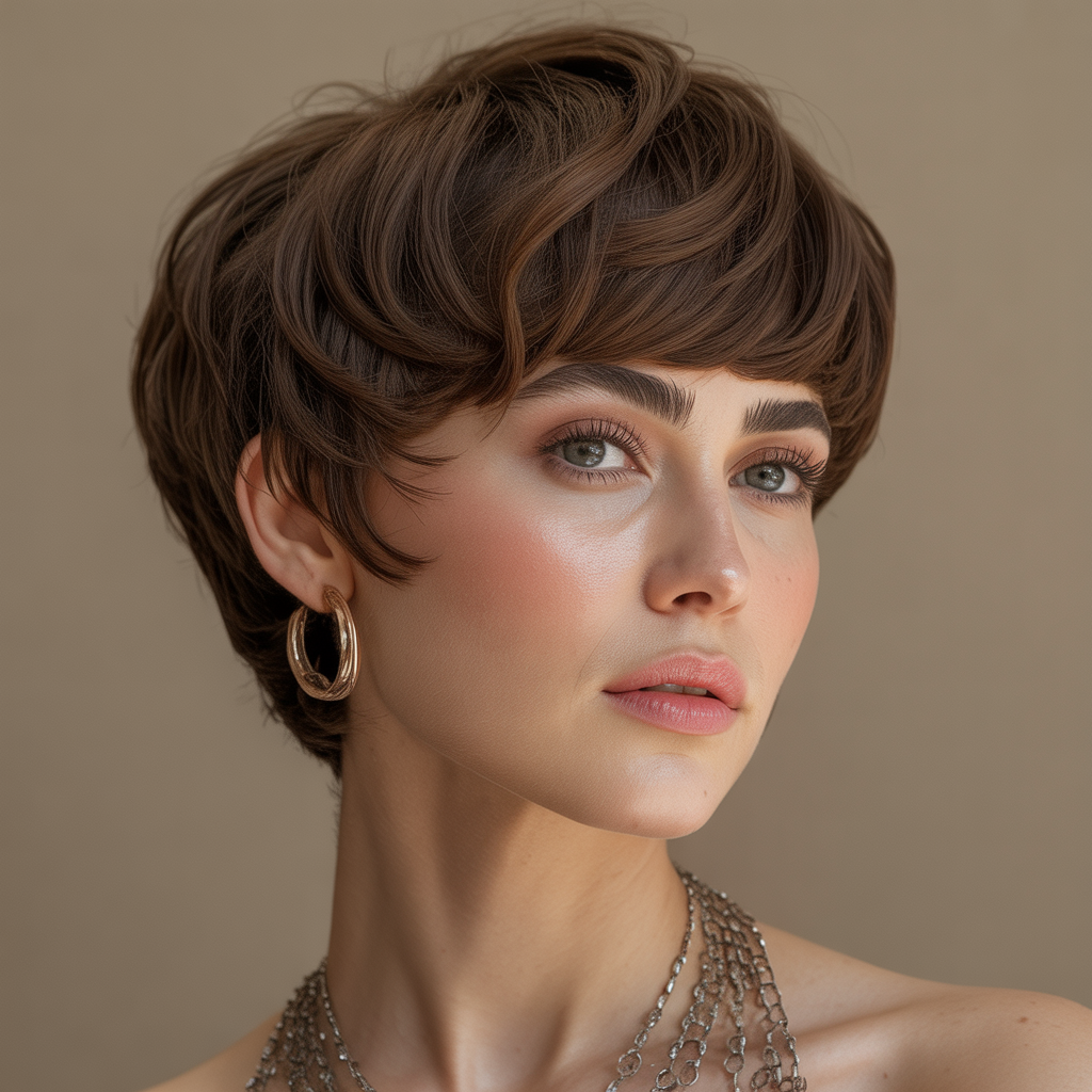 short hairstyles for round faces