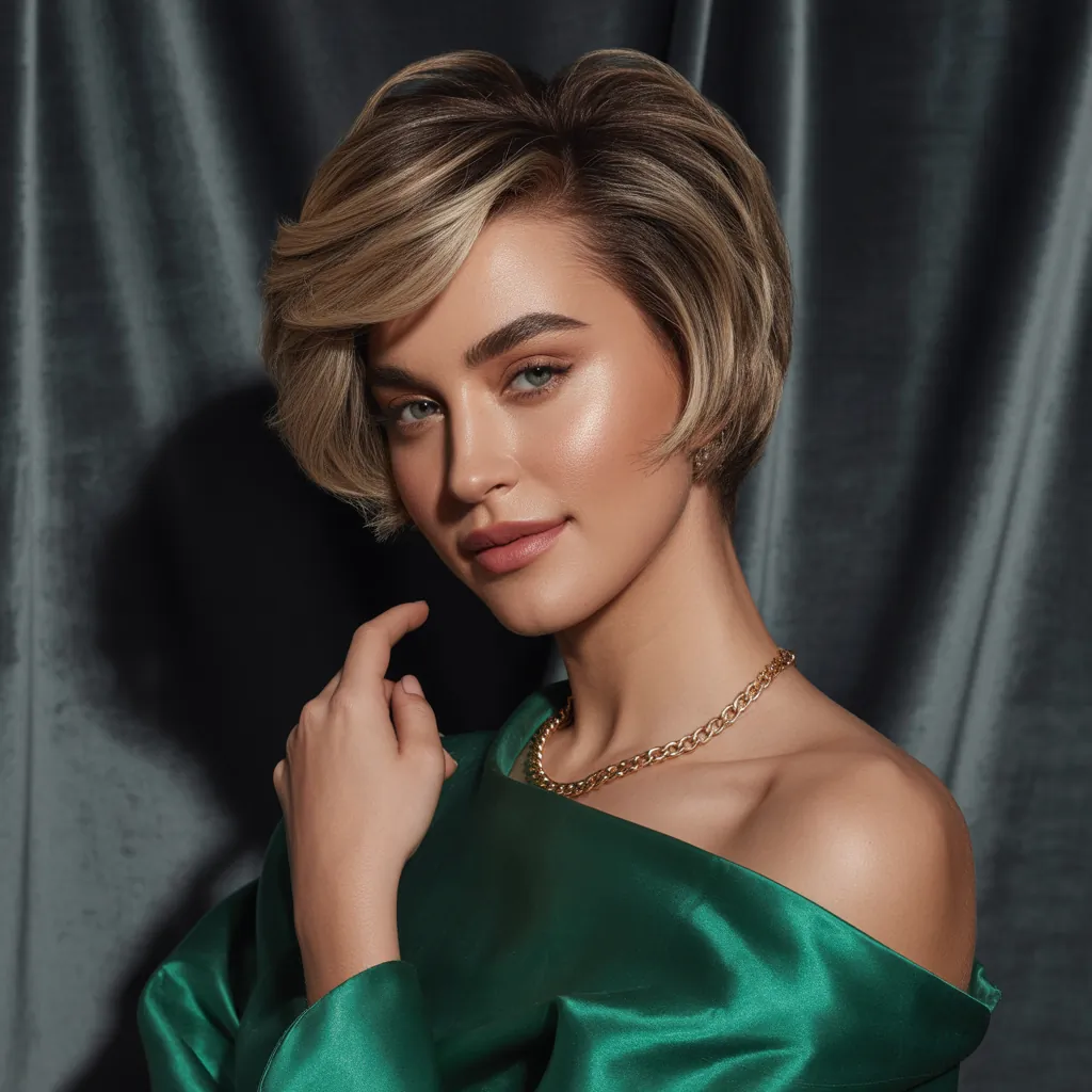 short hairstyles for round faces