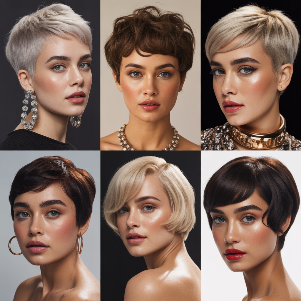 short hairstyles for round faces