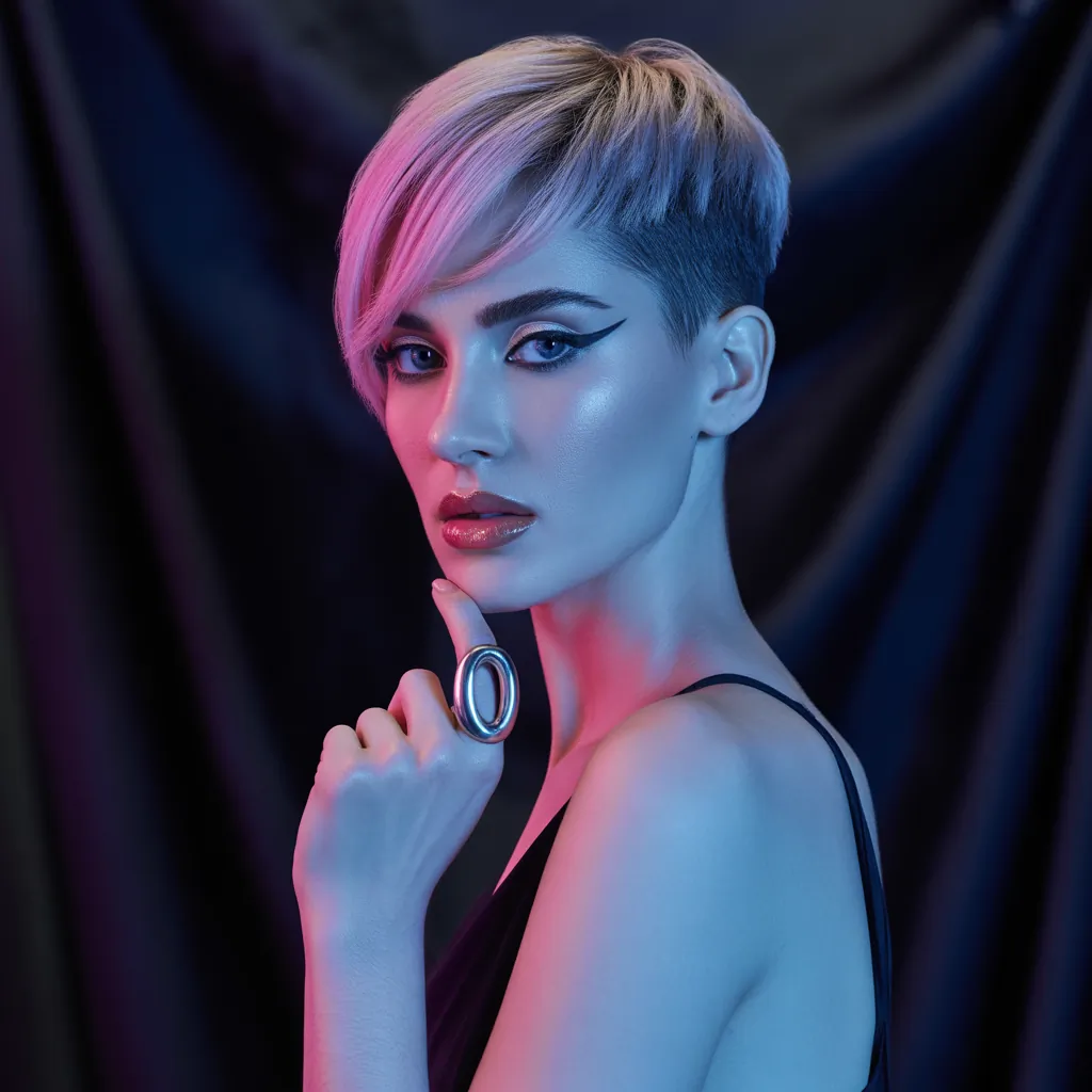 short hairstyles for round faces