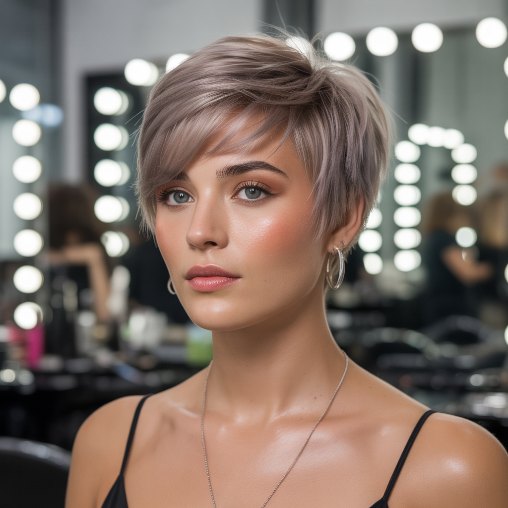 short hairstyles for round faces