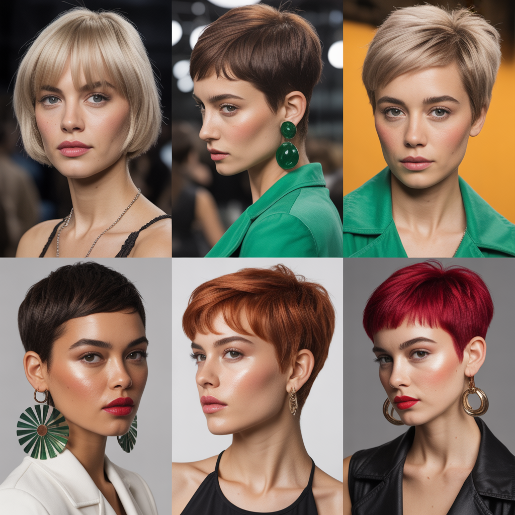 short hairstyles for round faces