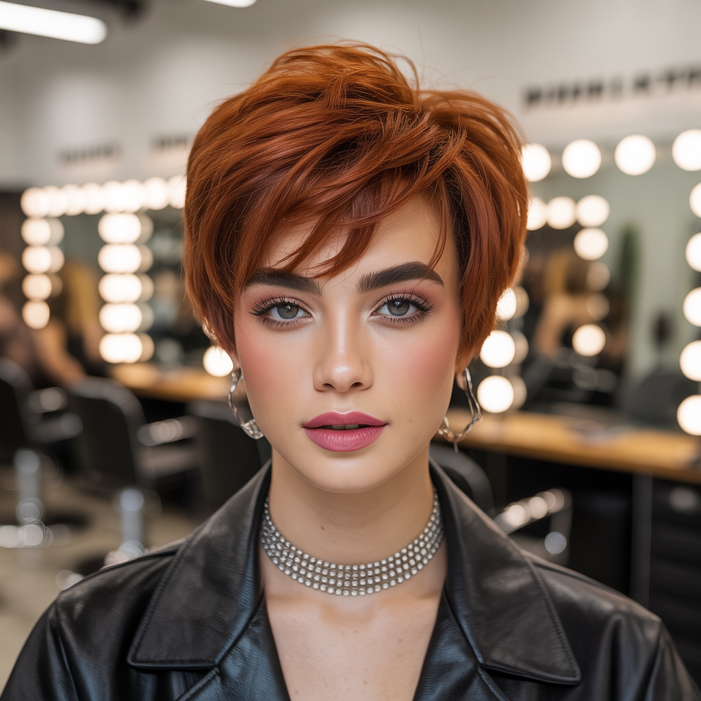 short hairstyles for round faces