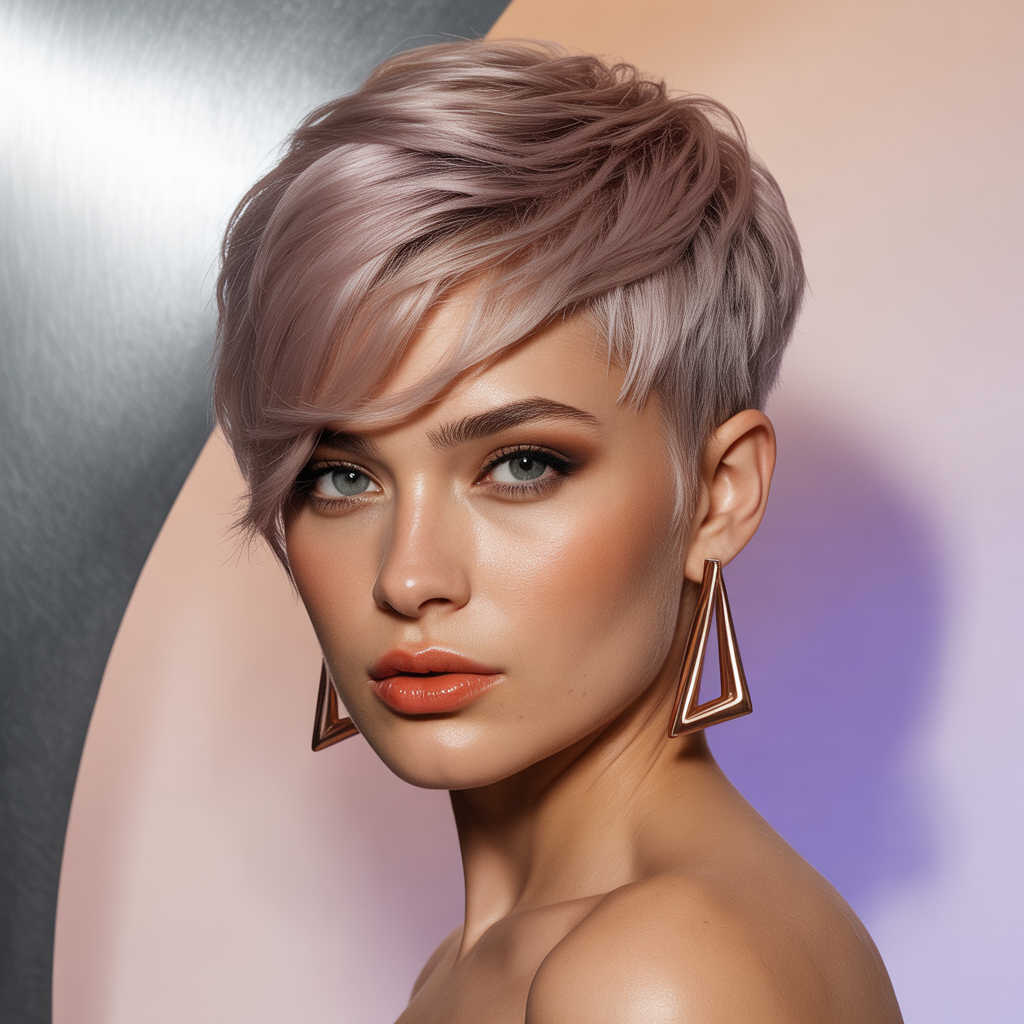 short hairstyles for round faces