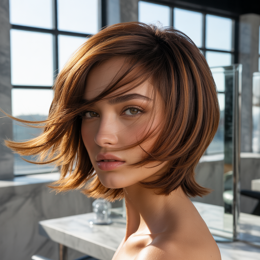 short layers on long hair