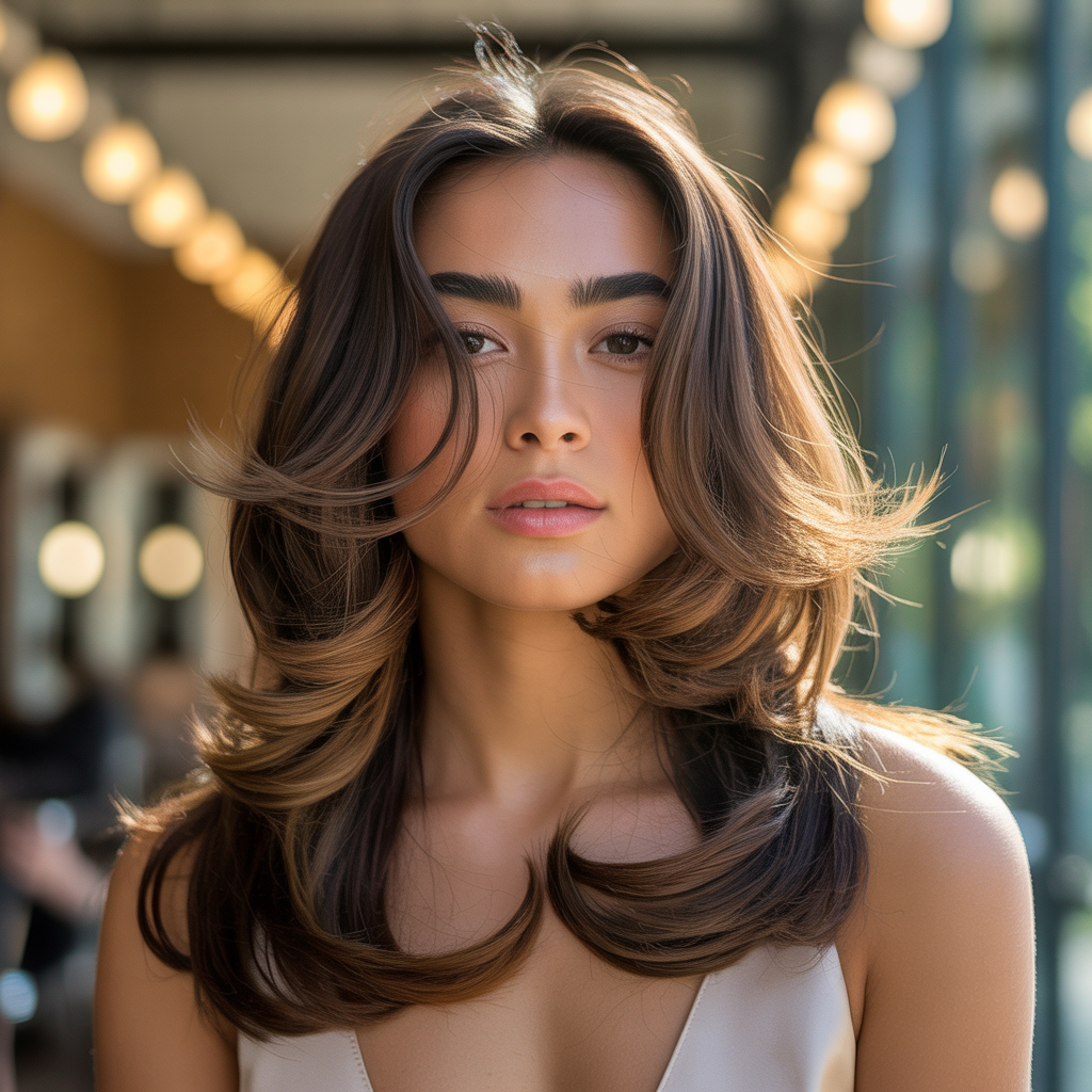 short layers on long hair