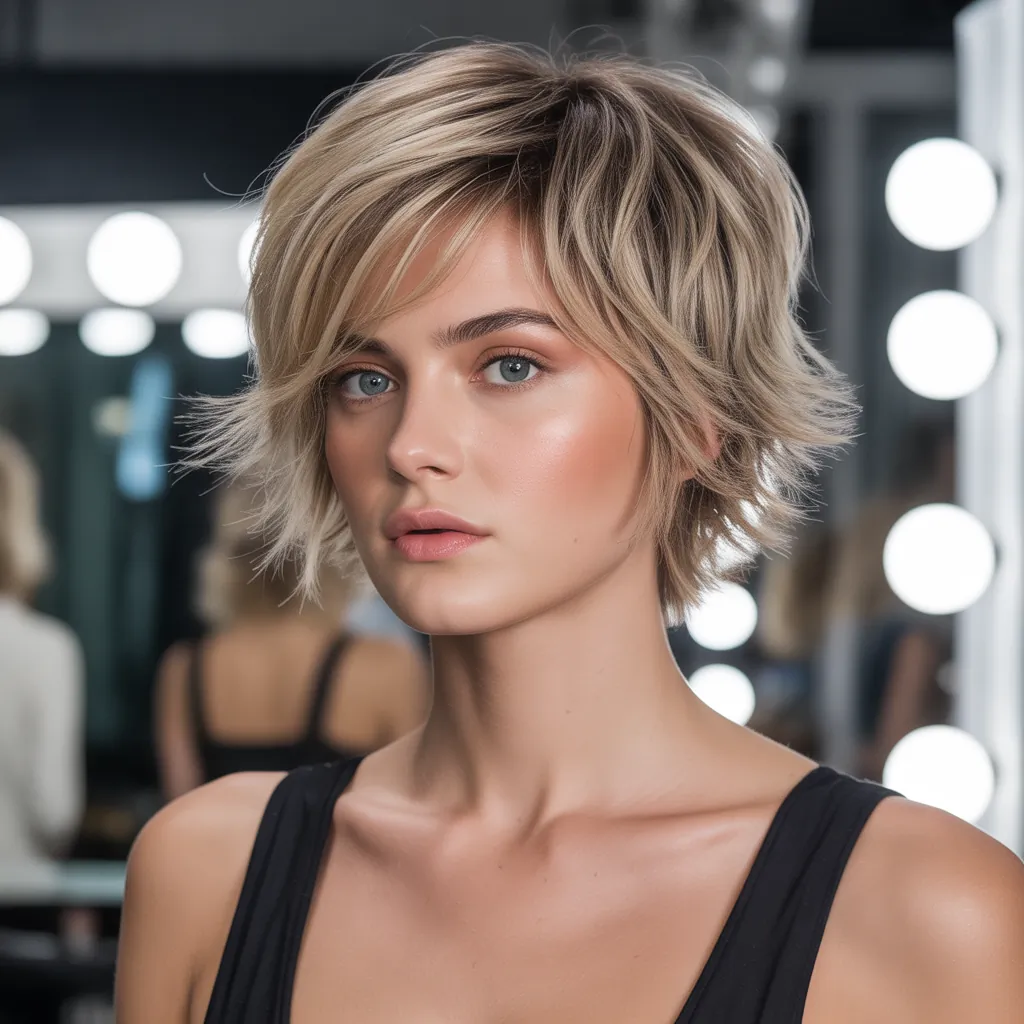 short shag styles for fine hair